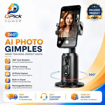 Q02 AI Face Tracking Gimbal Intelligent 360° Auto Tracking Phone Mount