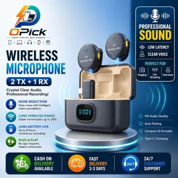 Q8 Type-C Wireless Lavalier Microphone Dual Mic System with ENC Noise Reduction