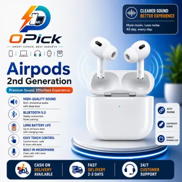 Apple AirPods Pro 2nd Generation Wireless Bluetooth Earbuds with Premium Noise Cancellation