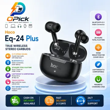 Hoco EQ24 PLUS Wireless Bluetooth Earbuds with HD Sound Quality, Touch Control, ENC Microphone