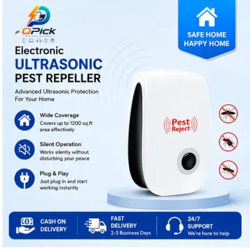 Electronic Ultrasonic Pest Repeller – Safe & Effective Pest Control Device