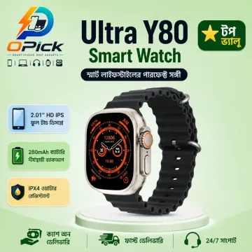 Ultra Y80 Premium Bluetooth Calling Smart Watch with 2.02" HD Display & Health Tracking