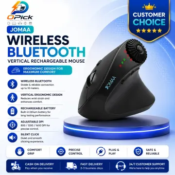 Jomaa Vertical Bluetooth Rechargeable Mouse – Ergonomic Wireless Solution