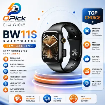 BW11 4G Smart Watch with SIM Calling, Pop-Up Camera & 2.01" HD Touch Display