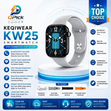 KEQIWEAR KW25 Premium Bluetooth Calling Smart Watch with HD Touchscreen, Health Tracking