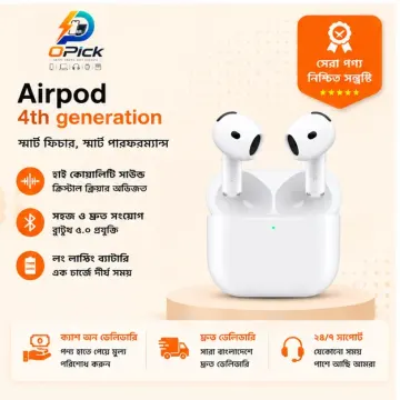 Apple AirPods 4th Generation True Wireless Earbuds with Premium Sound, Comfortable Fit & Long Battery Life